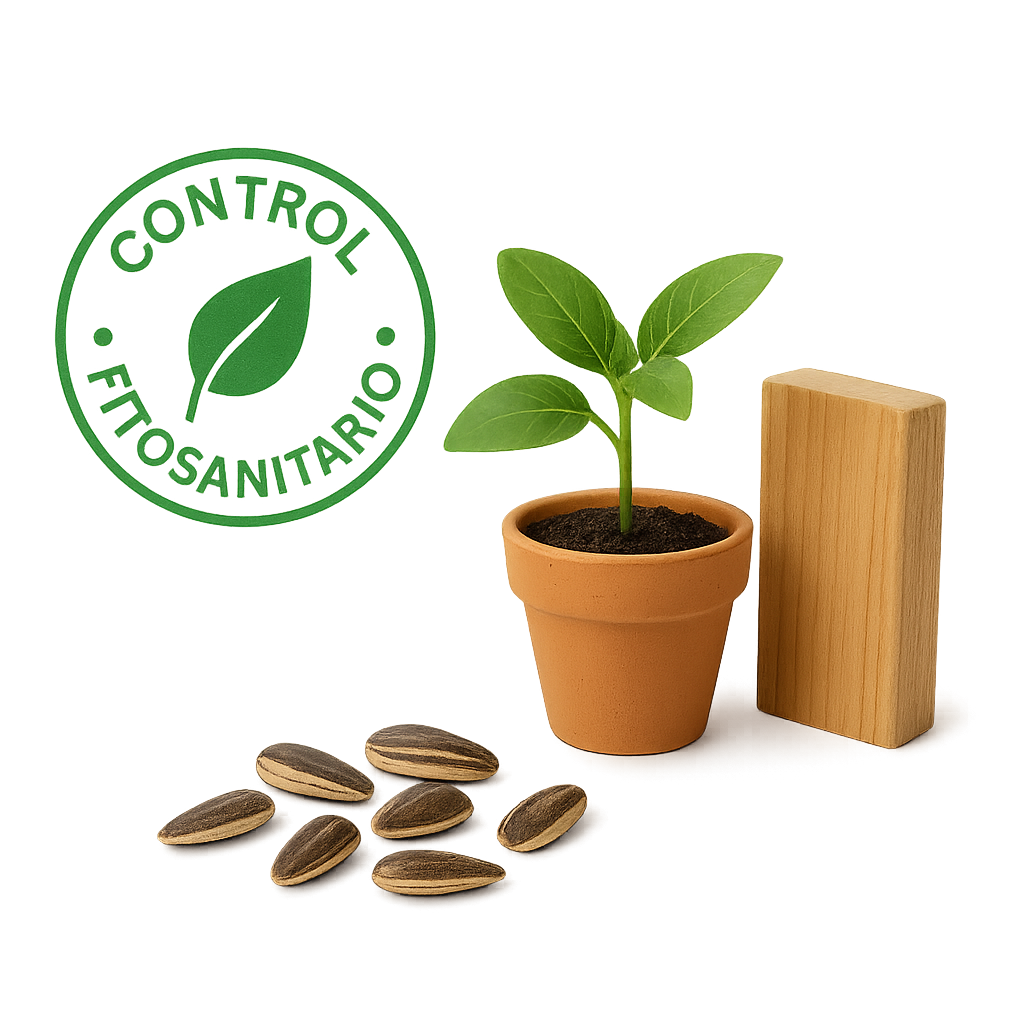 Semillas, plantas y madera